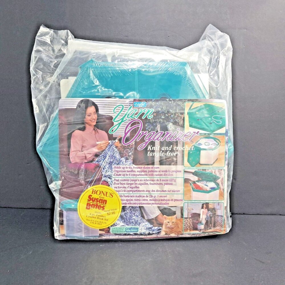 Eagle Yarn Organizer Knit - Crochet Tangle Free New Sealed w/gift 6 x 8oz Skeins
